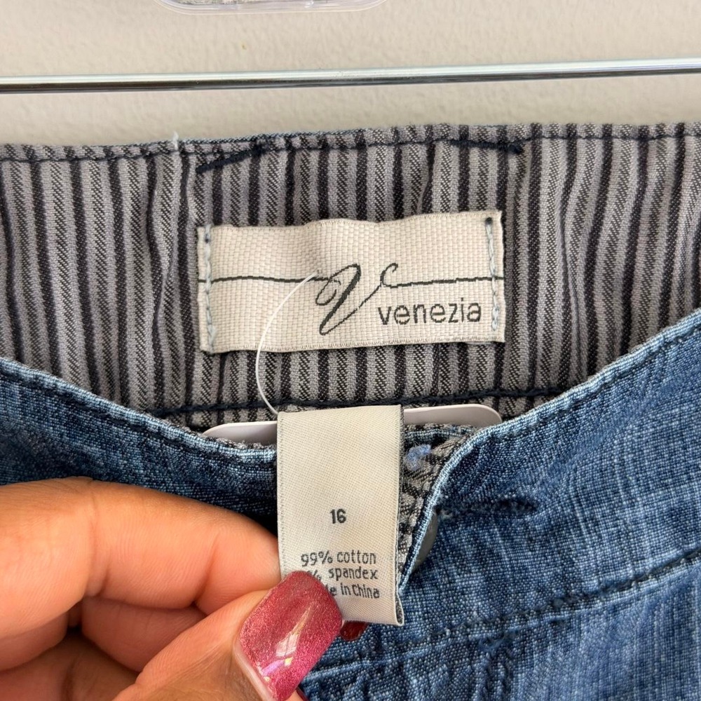 Y2K MEDIUM WASH VENEZIA LOW RISE WIDE LEG JEANS - Picture 5 of 6